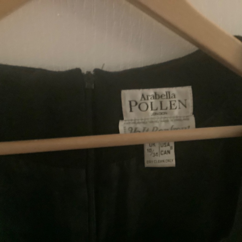 Vintage Arabella Pollen London  Blk 100% wool. - Picture 2 of 4